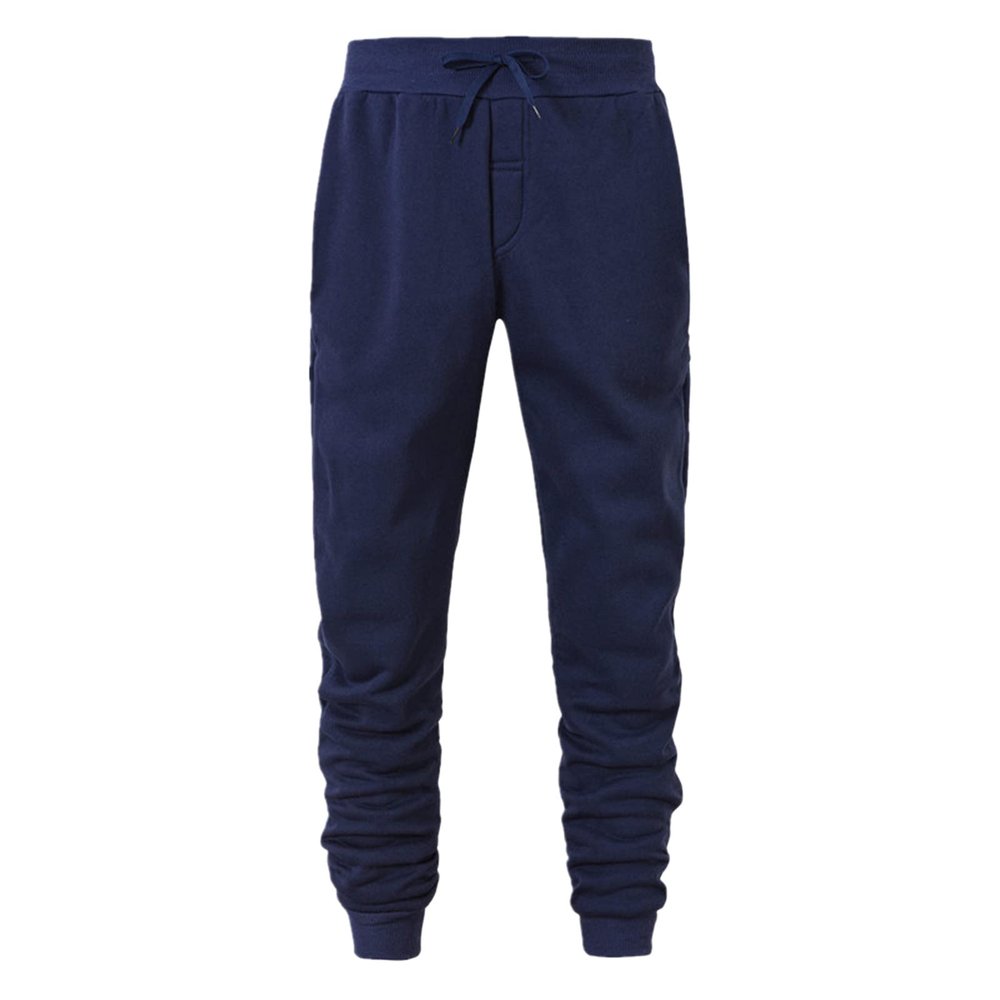 PETCDIM Mens Winter Fleece Track Pants Exercise Gym Hiking Running Pants Drawstring Sport Straight Leg Casual Joggers Sherpa Lined Fleece Jogger Sweatpant Navy