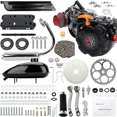 100cc 4-Stroke Bicycle Engine Kit Gas Motorized Motor Bike Modified DIY Engine for Motorized BicycleChain