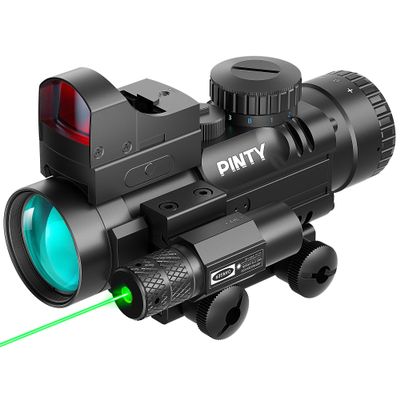 1 (3-in-1 4x32 Prism Scope, Green Laser, 4x32)