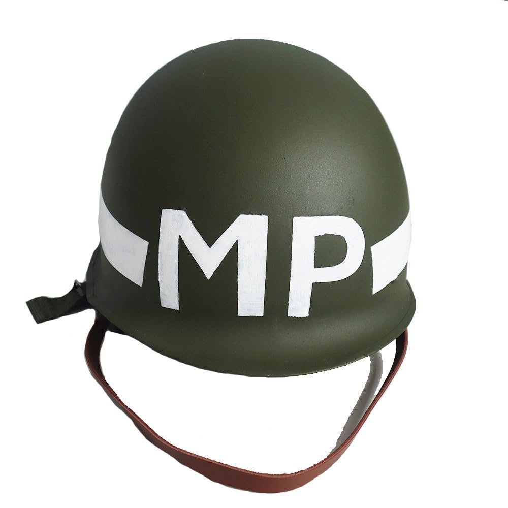 World War II US Military Policeman Helmets M1 MP Helmet Double Layer Steel Helmet Replica