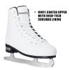 MammyGol Classic Ice Figure Skates for Womens/Misses/Girls Lace up with Stainless Steel Blade Light Support Ice Figure Skates in White Color view 3