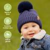 KeaBabies 2-Pack Baby Hats and Baby Beanies - Baby Beanie for Girls, Boys, Baby Hats, Toddler Hats, 3-Pack Newborn Hats, Newborn Beanies, Baby Boy Hats, Baby Girl Hats for Winter view 4