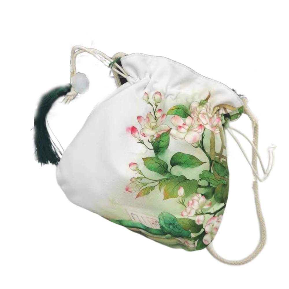 23cm Antique Crossbody Bag Hanfu Small Bag Summer Versatile Flower Bag