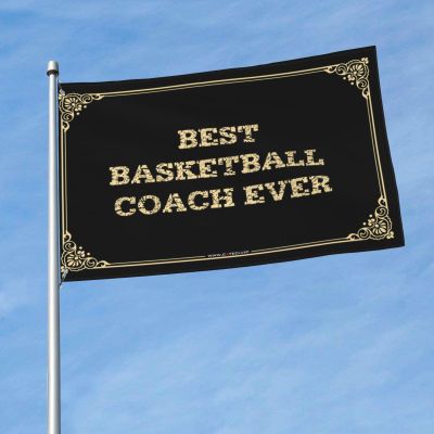 Flags Funny Best Basketball Coach Ever Flag Bedroom Flags Room Decor For Men (Color : Colour, Size : 152X244CM)