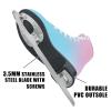 MammyGol Women's Figure Ice Skate in Color Gradient Figure Skate Lace up with Stainless Steel Blade Light Support for Girls/Women view 2