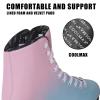 MammyGol Women's Figure Ice Skate in Color Gradient Figure Skate Lace up with Stainless Steel Blade Light Support for Girls/Women view 4