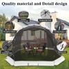 RUNBOW Screen House Tent 10X10FT Portable Mesh Outdoor Camping Tent Instant Setup 4-6 Person Backyard Patio Anti Mosquito Sun Shade Canopy Gazebo Screen Room Suitable for Camping,Beach,Park,Picni view 3