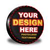 Custom Spare Tire Cover Personalized Your Photo Logo Name Customized Tire Cover Waterproof Dust-Proof Most Vehicles Wheel Tire Protectors for Trailer RV SUV Truck (17 inch) view 1