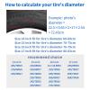 Custom Spare Tire Cover Personalized Your Photo Logo Name Customized Tire Cover Waterproof Dust-Proof Most Vehicles Wheel Tire Protectors for Trailer RV SUV Truck (17 inch) view 4