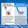 Swim Snorkel for Lap SwimmingNo Loud gurgling Noise No Hurt Forehead No Slip Swimming Snorkeling Training for Adult/Youth,Swimmer Snorkle Center Mount Snorkel One-Way Purge Valve view 3