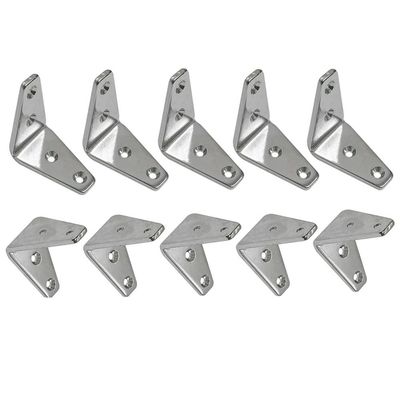 10 Pcs Marine Boat 2-1/4" Angle Plate Rigging Lifting Hardware, Stainless Steel