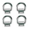 4Pc Marine Boat Stainless Steel 316 5/8" Bolt-On Lashing Ring D-Ring Anchor Ring view 1