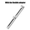 Bike Bottle Cage Adapter, Bicycle Bottle B-RAD Mounting Base Aluminum Alloy Adjustable Alt Position Cage Mounts Water Bottle Cage Mount Brackets for MTB Road Mountain Bike (2 Slot, Silver) view 3