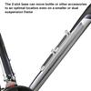 Bike Bottle Cage Adapter, Bicycle Bottle B-RAD Mounting Base Aluminum Alloy Adjustable Alt Position Cage Mounts Water Bottle Cage Mount Brackets for MTB Road Mountain Bike (2 Slot, Silver) view 4