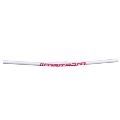 Mountain Bike Mountain Bike Bicycle Carbon Straight Flat Handlebar 25.4 580/600/620/640/660/680/700/720/740/760mm Wide Handle Bar Bicycle Bar For BMX DH XC AM FR ( Color : White pink , Size : 640mm )