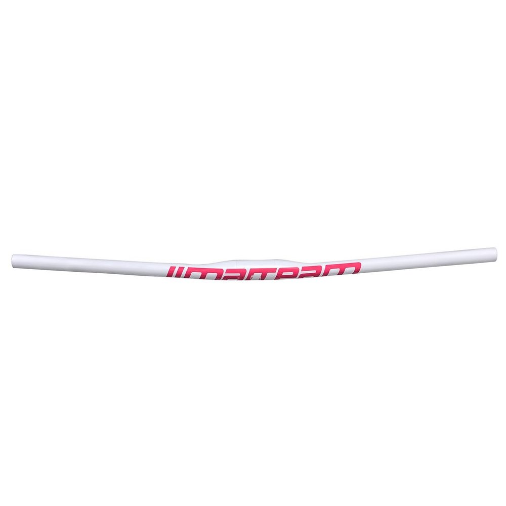 Mountain Bike Mountain Bike Bicycle Carbon Straight Flat Handlebar 25.4 580/600/620/640/660/680/700/720/740/760mm Wide Handle Bar Bicycle Bar For BMX DH XC AM FR ( Color : White pink , Size : 640mm )