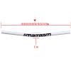 Mountain Bike Mountain Bike Bicycle Carbon Straight Flat Handlebar 25.4 580/600/620/640/660/680/700/720/740/760mm Wide Handle Bar Bicycle Bar For BMX DH XC AM FR ( Color : White pink , Size : 640mm ) view 2