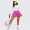 CRZ YOGA Womens Long Sleeve Crop Workout Tops Athletic Yoga Running Cropped T-Shirt Slim Fit Gym Shirts White Large view 3