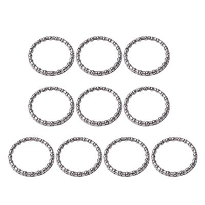 WAAZVXS WEIWEIBEIER 10PCS Cycling Bearings Metal Silver Bicycle Bike Headset Caged Ball Race Cycling Bearing for 34/44mm Front Fork Headset