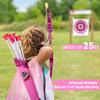 Bow and Arrow for Kids, LED Light Up Archery Set with Princess Cape and Crown, 10 Suction Cup Arrows, Target & Quivers, Outdoor Toy for Girls Aged 3-8, Birthday Gifts Toys for 4 5 6 7 8 Year Old view 2