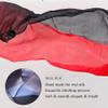Nimiman 1pcs 2.0x0.9M/78.74"x35.43" Dance Silk Veil Poi Ball Belly Dance Poi Streamer Throw Ball (Black red) view 3