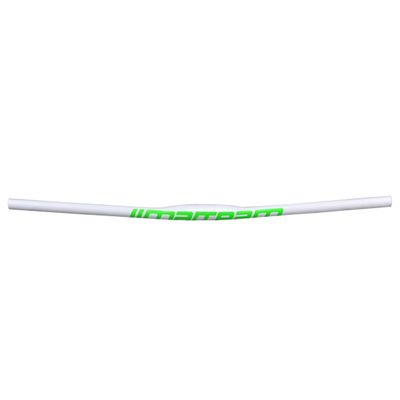 Mountain Bike Mountain Bike Bicycle Carbon Straight Flat Handlebar 25.4 580/600/620/640/660/680/700/720/740/760mm Wide Handle Bar Bicycle Bar For BMX DH XC AM FR (Color : White green, Size : 740mm)
