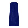 Ruziyoog Medieval Velvet Cloak for Women Wraps Elegant Hooded Wedding Cloak Winter Cape Witch Party Unisex Full Length Robe Blue view 3