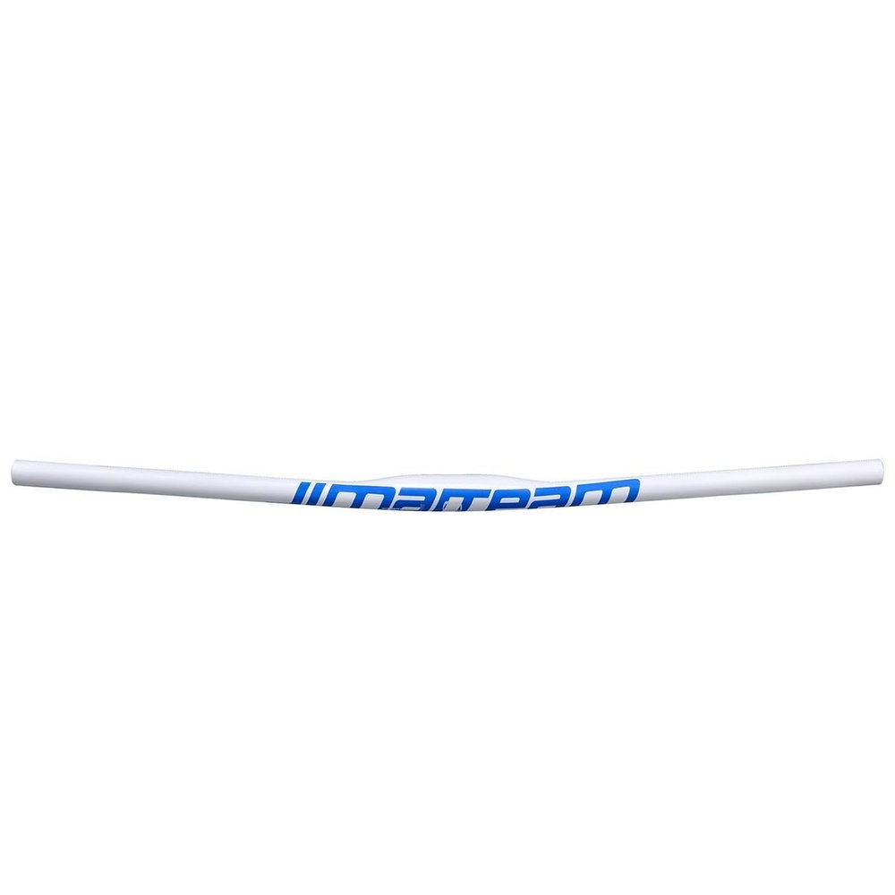 Mountain Bike Mountain Bike Bicycle Carbon Straight Flat Handlebar 25.4 580/600/620/640/660/680/700/720/740/760mm Wide Handle Bar Bicycle Bar For BMX DH XC AM FR ( Color : White blue , Size : 700mm )