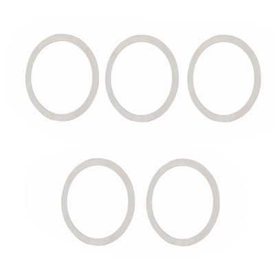5 Pieces Bike Bottom Bracket Washer Bicycle Ultra-Light Aluminium Alloy Flywheel Hub Spacer Thickness 1mm/2mm/3mm (Dia. 24mm Thickness 2mm,Silver)