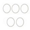 5 Pieces Bike Bottom Bracket Washer Bicycle Ultra-Light Aluminium Alloy Flywheel Hub Spacer Thickness 1mm/2mm/3mm (Dia. 24mm Thickness 2mm,Silver)