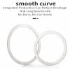 5 Pieces Bike Bottom Bracket Washer Bicycle Ultra-Light Aluminium Alloy Flywheel Hub Spacer Thickness 1mm/2mm/3mm (Dia. 24mm Thickness 2mm,Silver) view 3