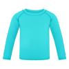 Auranso Boys Rash Guard Swim Shirt UPF 50+ Long Sleeve Sun Protection Quick Dry Shirt Lake Blue 8-9Years view 1