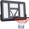 LOYALHEARTDY Shatter Proof Backboard Rim ComboW44 X 30 Inch All Mounted Basketball Backboard & Rim Combo, Wall Mounted Adjustable-Height and Fixed Basketball Hoop view 1