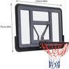 LOYALHEARTDY Shatter Proof Backboard Rim ComboW44 X 30 Inch All Mounted Basketball Backboard & Rim Combo, Wall Mounted Adjustable-Height and Fixed Basketball Hoop view 4