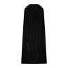 Ruziyoog Medieval Velvet Cloak for Women Wraps Elegant Hooded Wedding Cloak Winter Cape Witch Party Unisex Full Length Robe Black view 3
