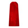 Ruziyoog Medieval Velvet Cloak for Women Wraps Elegant Hooded Wedding Cloak Winter Cape Witch Party Unisex Full Length Robe Red view 3