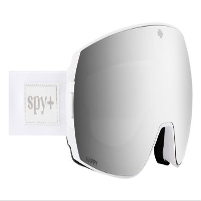 SPY Optic Legacy White Iridescent Happy Bronze Platinum Mirror/Happy Ll Gray One Size