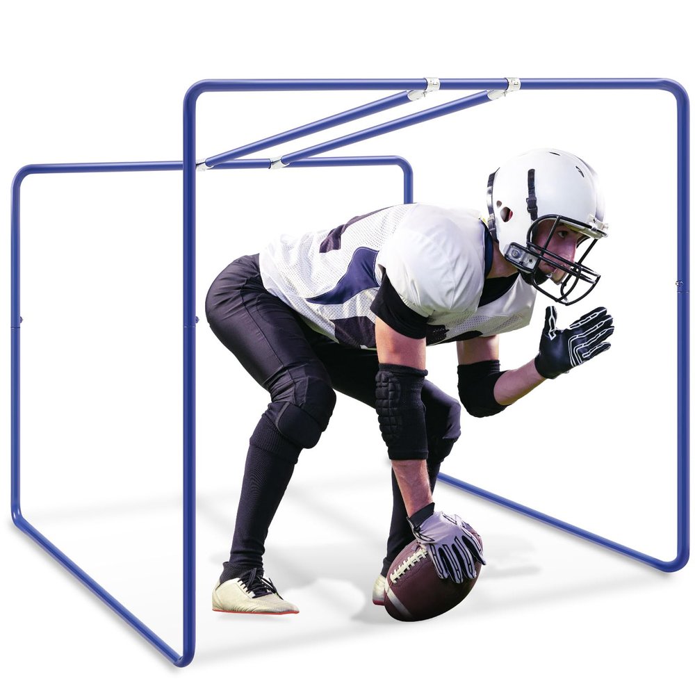 Liliful Steel Lineman Chute for Football Training Practice, Blue
