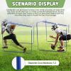 Liliful Steel Lineman Chute for Football Training Practice, Blue view 4