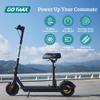 Gotrax Fusion Seat Electric Scooter for Adults, 8.5" Solid Tire Max 14 Miles Range, 15.5/18 Mph 2 Gear Speed Power by 300W Motor, Rear Double Suspension EABS&Disk Brake, Foldable Escooter with Saddle view 2