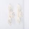 Southst 1 PC Wardrobe Cupboard Door Pull Drawer Knobs 64mm European White Flower Kit Cabinet Furniture Handles Home Decor view 2
