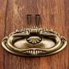 Southst Drawer Cabinet Jewelry Box Decorative Handles Pulls Knob 78x43mm Antique Bronze Furniture Handle Furniture Hardware with Screws view 2
