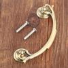 Southst 94MM Vintage Cabinet Knobs and Handles Wooden Box Furniture Handle Antique Furniture Hardware 121x41mm European Style W/Screws view 1