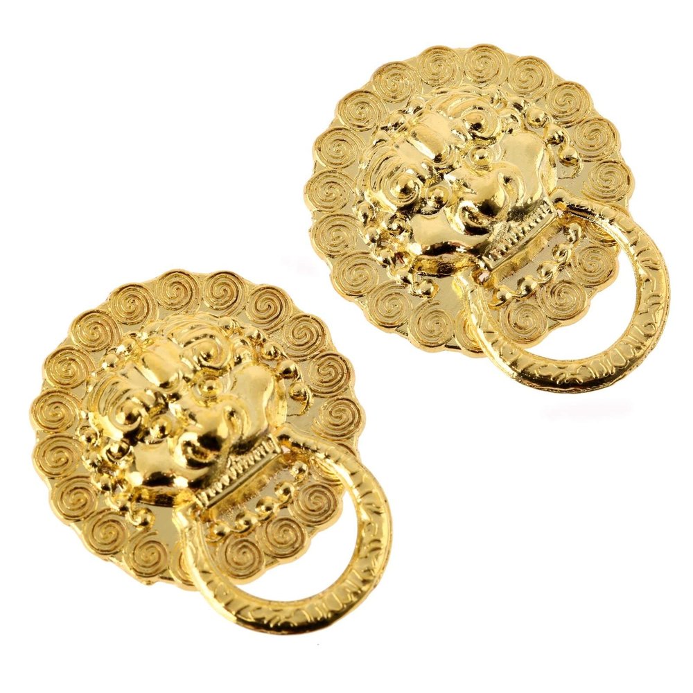 Southst 2Pcs Furniture Door Cabinet Dresser Drawer Pull Handle Knob Ring Antique Furniture Handle Furniture Fittings