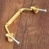 Southst 98mm Kit Drawer Cabinet Cupboard Pull Handles Knobs Vintage Wooden Wine Box Furniture Handle 114x35mm with Screws view 2