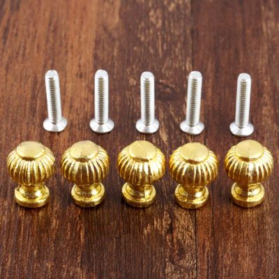 Southst 5Pcs Gold Jewelry Box Drawer Cabinet Cupboard Door Handle Pull Knobs 14x19mm Furniture Handles Furniture Hardware with Screws