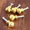 Southst 5Pcs Gold Jewelry Box Drawer Cabinet Cupboard Door Handle Pull Knobs 14x19mm Furniture Handles Furniture Hardware with Screws view 2