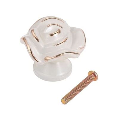 Southst 1pc Zinc Alloy Cupboard Drawer Pulls Knobs Modern Rose Furniture KnobsKit Cabinet Dresser Door Handles Furniture Hardware - (Color: C)