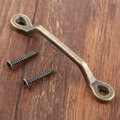 Southst 1Pc 82mm Cabinet Wardrobe Cupboard Drawer Kit Pull Handles Knob Vintage Furniture Handles Furniture Hardware with Screws