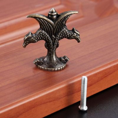 Southst Vintage Jewelry Box Pull Knobs Antique Furniture Pull Creative Alloy Kit Drawer Cabinet Door Retro Pull Handle with Screw